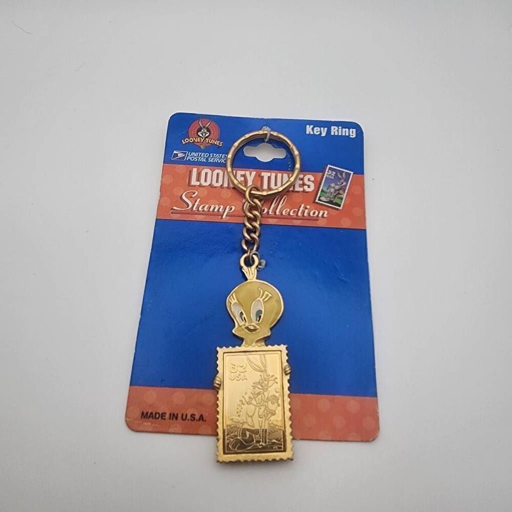 NWT Looney Tunes Stamp Collection Tweety Key Ring